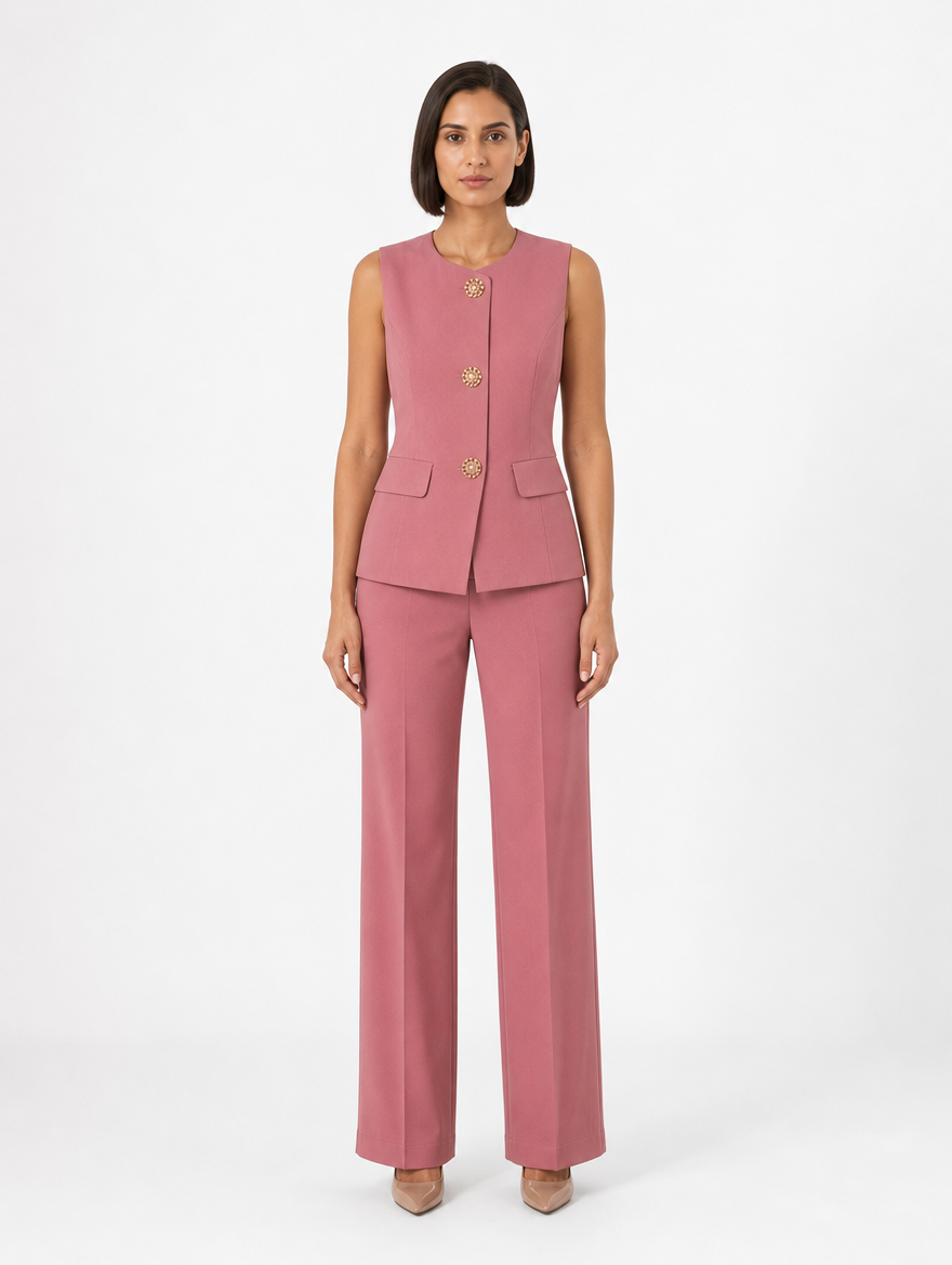 Ensemble tailleur sans manches Rosaline