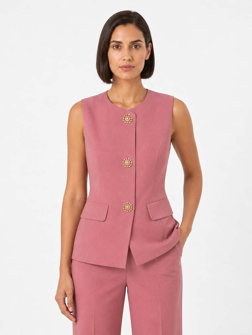 Ensemble tailleur sans manches Rosaline